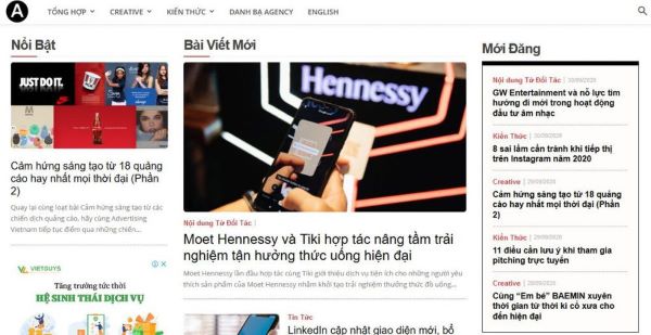  Advertising Vietnam - Các trang web marketing hay